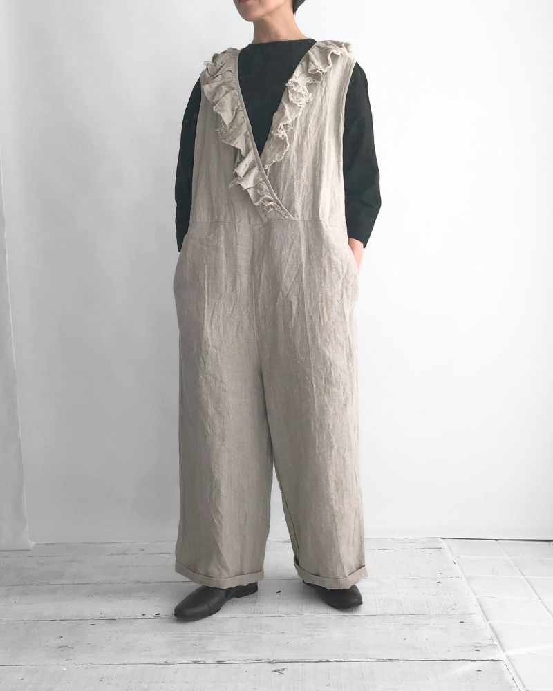 【予約】S/S G1172 ameri FRILL SALOPETTE（3月末 – 4月初旬）