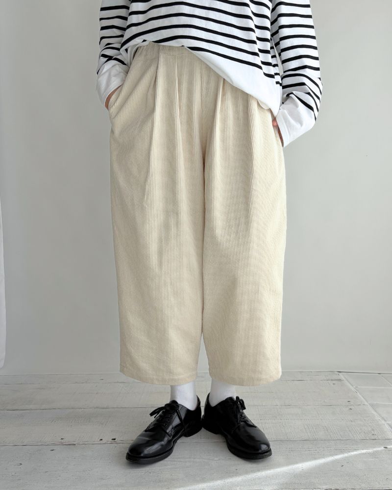 エッグパンツ（コーデュロイ） Ivory