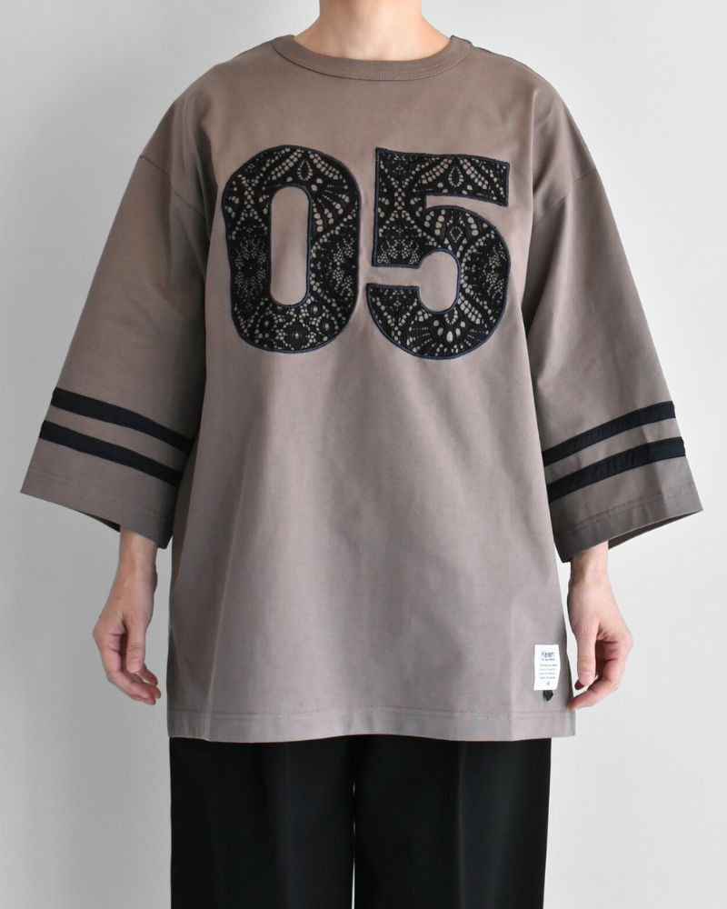 2WAYナンバリングトップ 'KEATS' Grayge