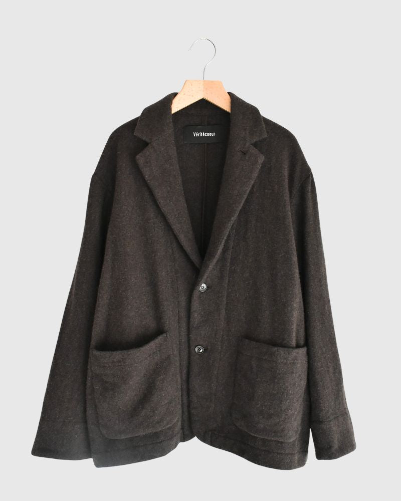 ウールテーラードジャケット Brown