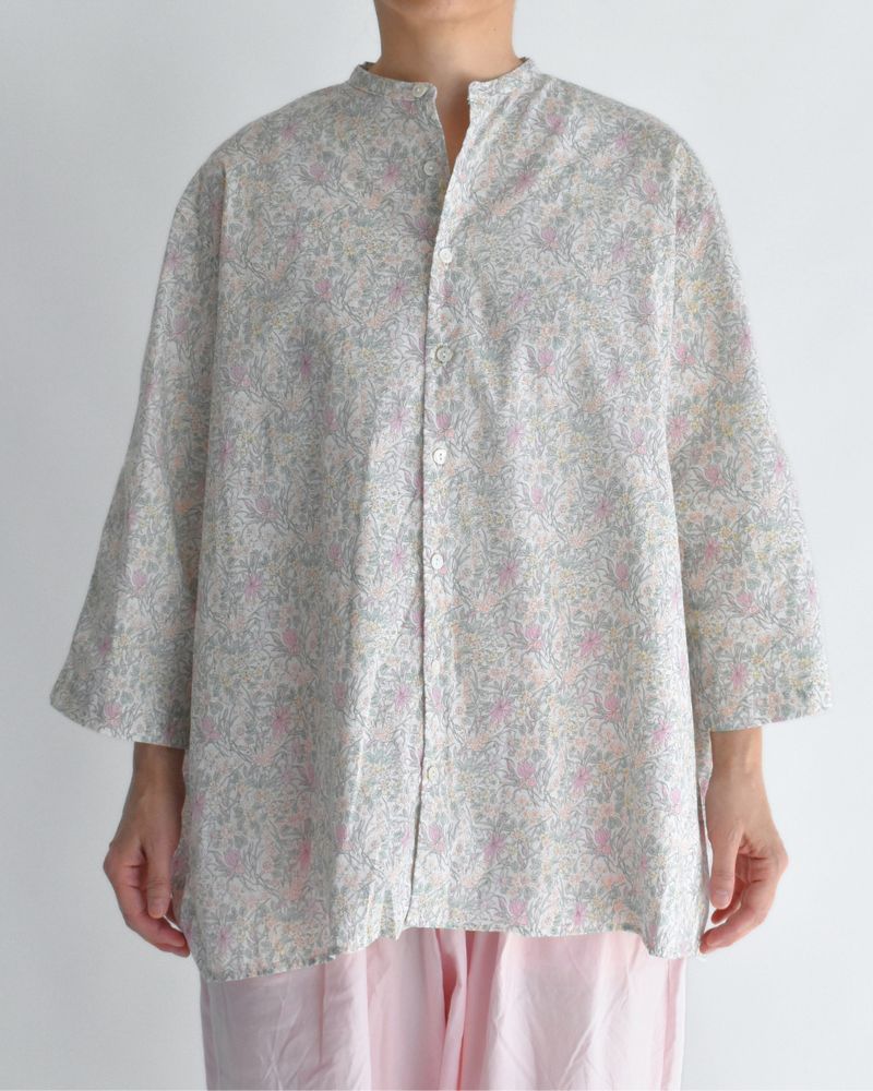 LIBERTY PRINT シャツブラウス Iris