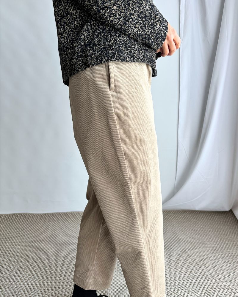 11WALE CORDUROY EASY TAPERED PANTS Beige