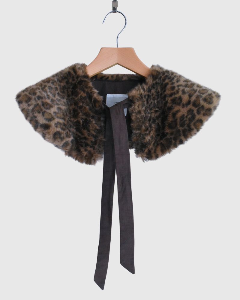 LEOPARD TIPPET Brown