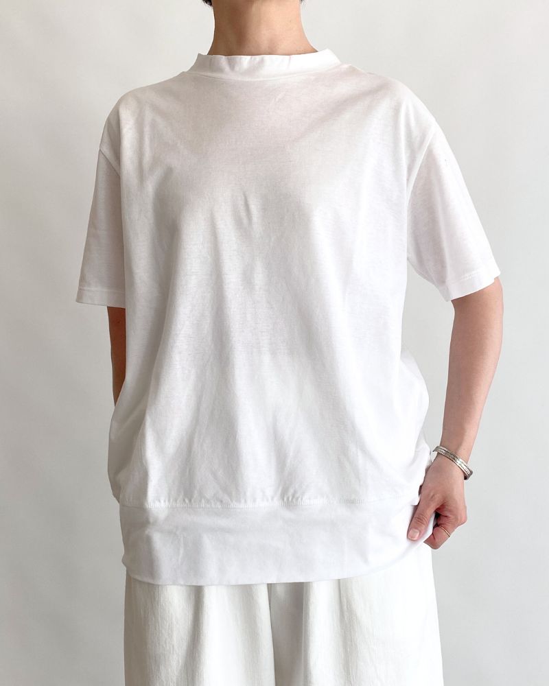 強撚度詰天竺 Tシャツ White