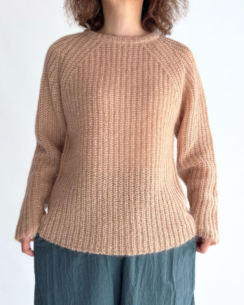 モヘアプルオーバー PinkBeige