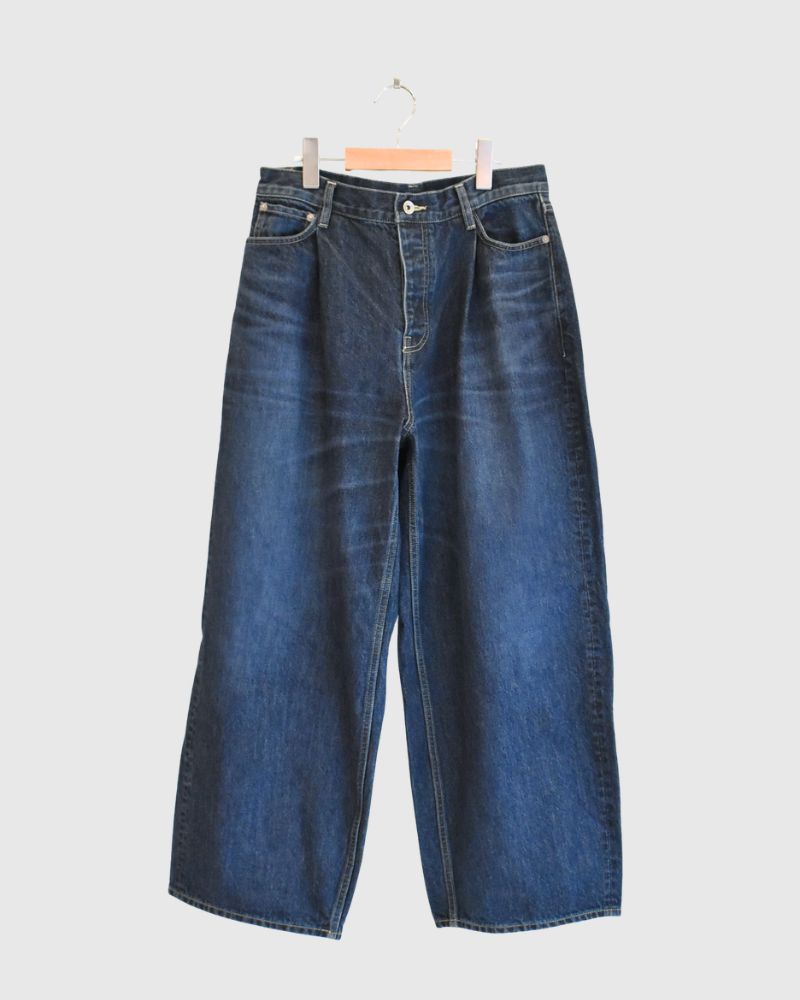 ワイドデニムパンツ Indigo