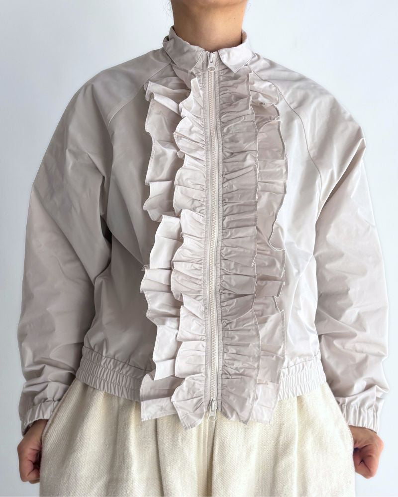 フロントフリル ZIPUP ジャンパー IceGray