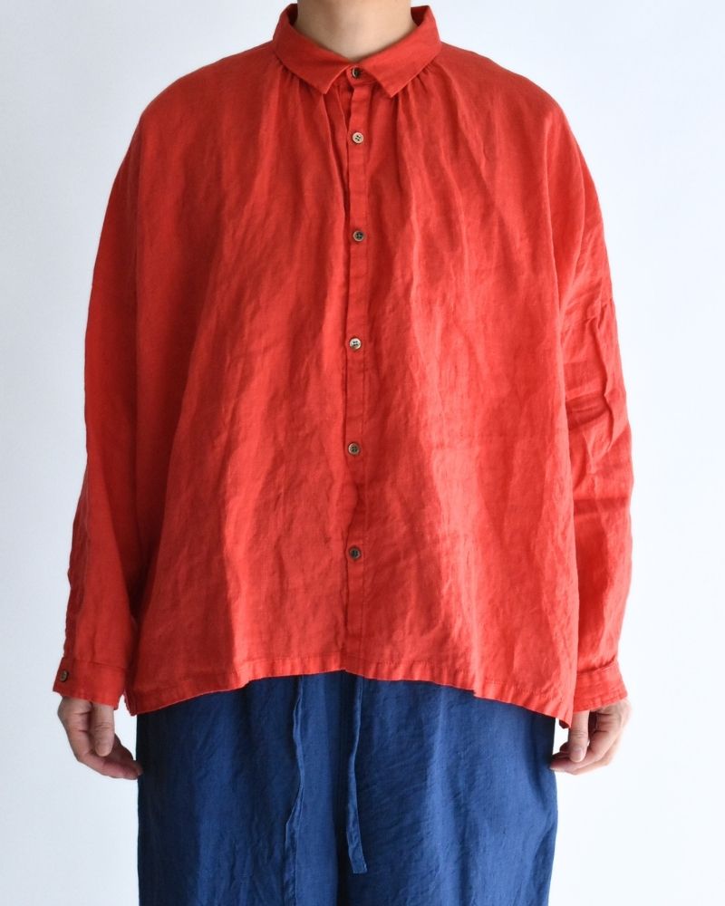 フレンチリネンシャツ Red