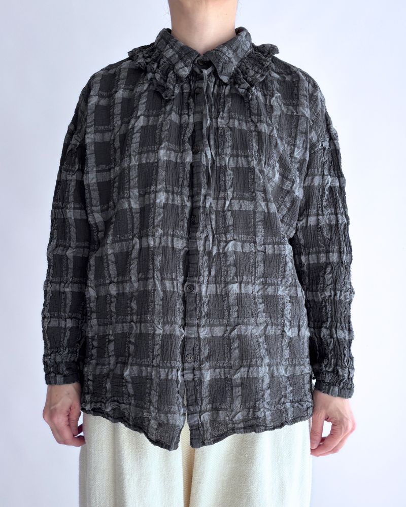 Favorite チェックブラウス GrayCheck