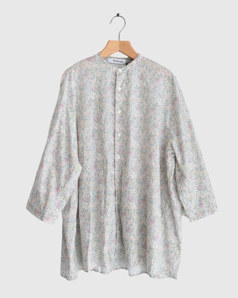 LIBERTY PRINT シャツブラウス Iris