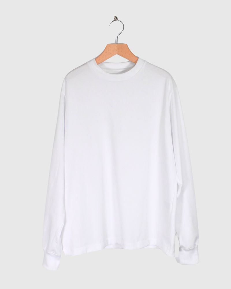 テンジククルーネックL/S TEE White