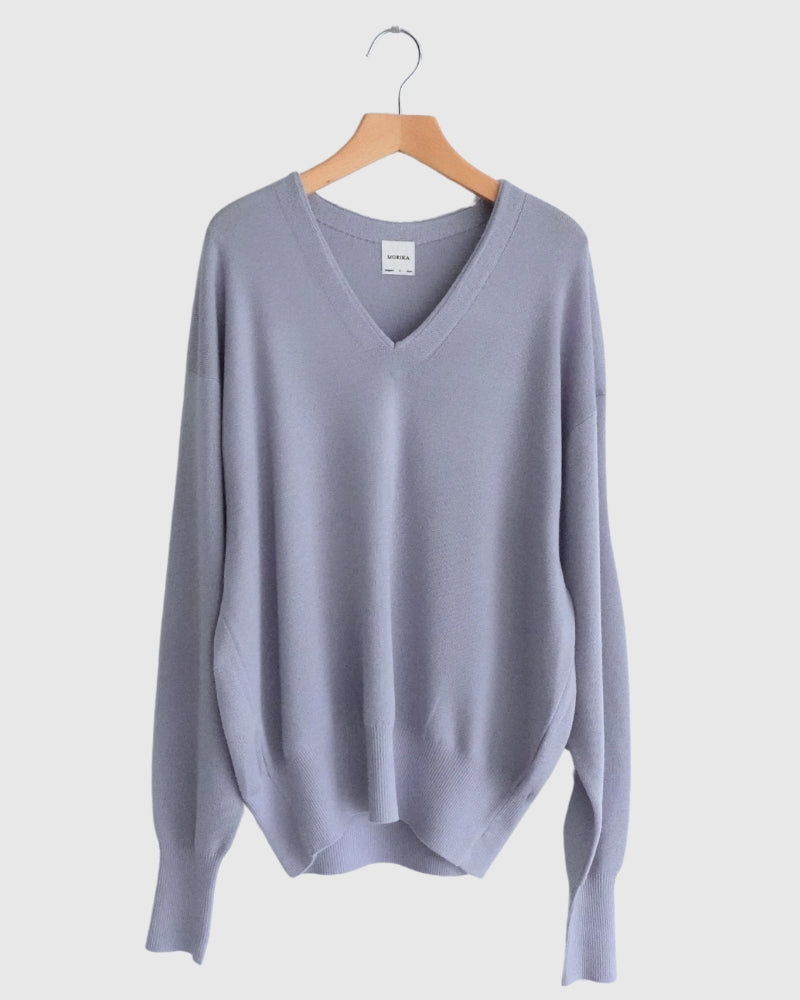 ディープVネックセーター Gray