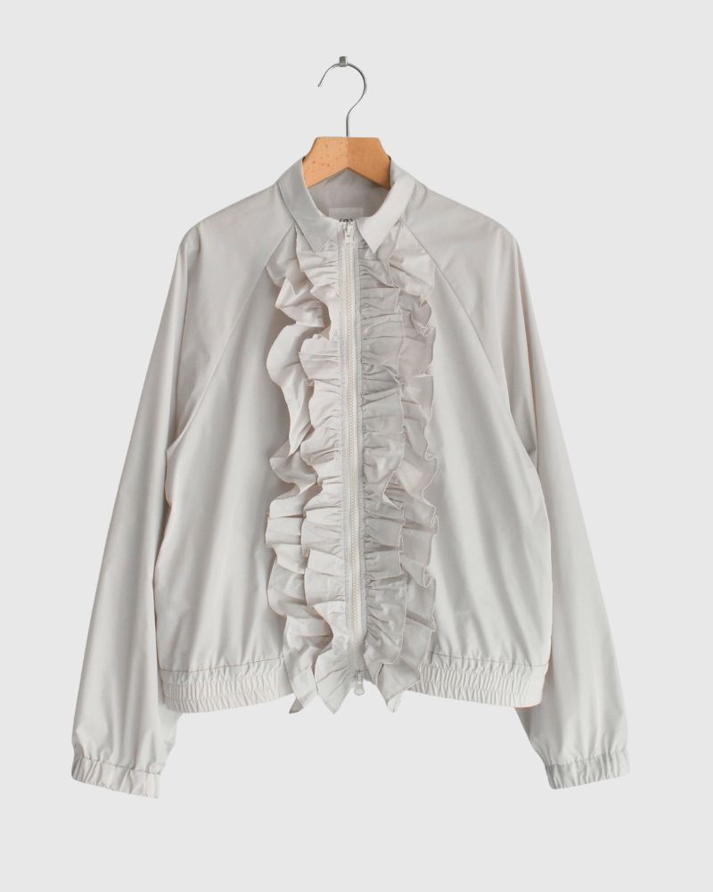 フロントフリル ZIPUP ジャンパー IceGray