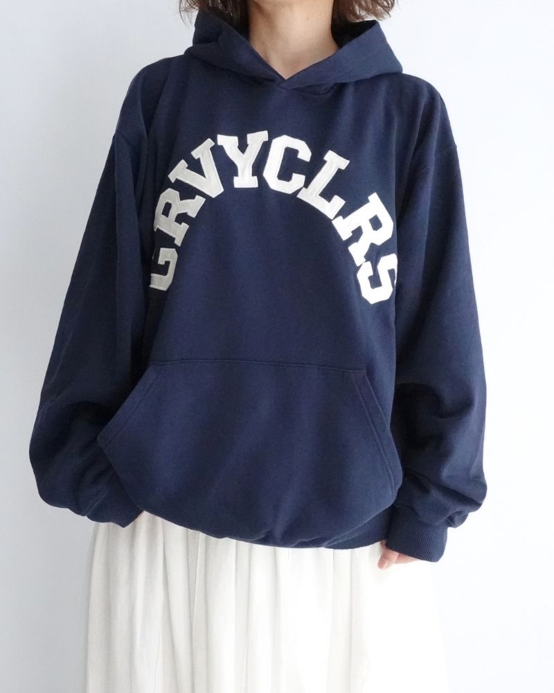 ウラケ GRVYCLRS アップリケ パーカー (MENS) Navy