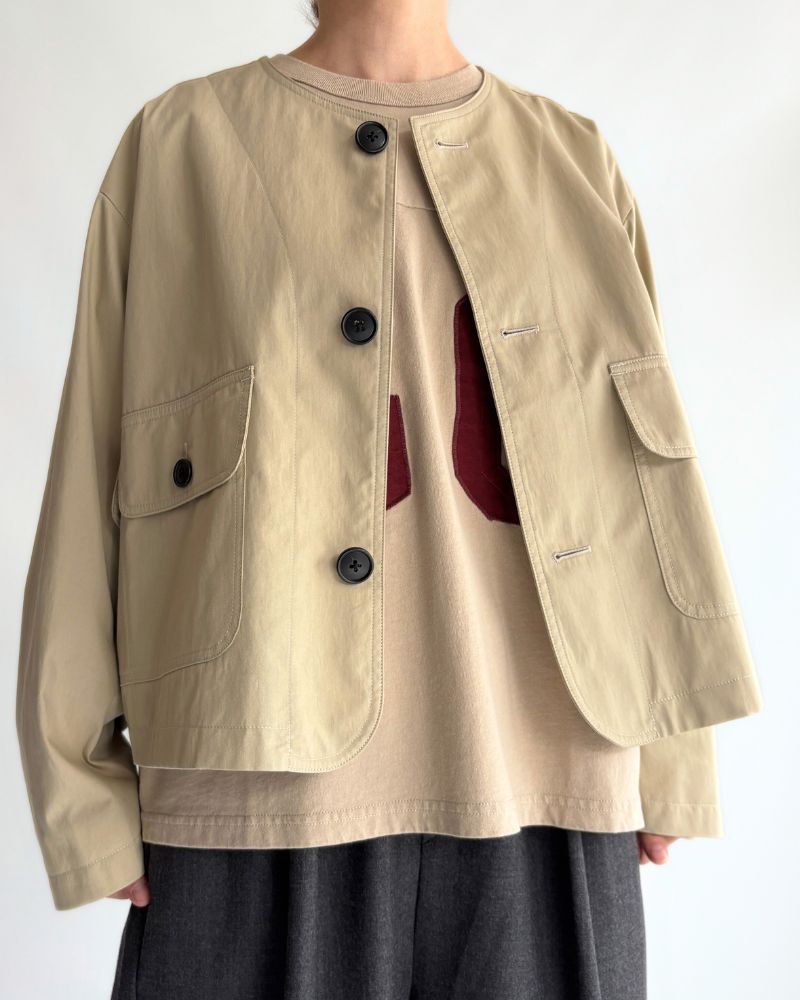 ROCKY-GABA カラーレスジャケット Beige