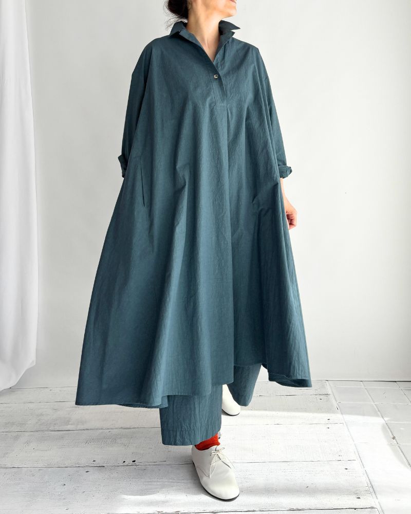 スキッパーフレアドレス DarkGreen