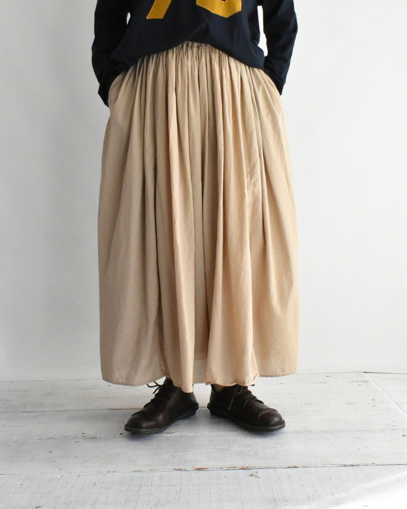RAJASTHAN GATHERED SKIRT Beige