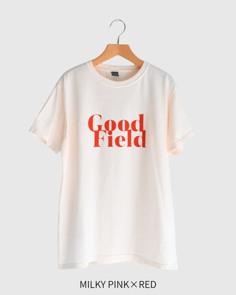 "DIAGONAL GFIELD" 4.4oz CREW-NECK S/SL T-SHIRT