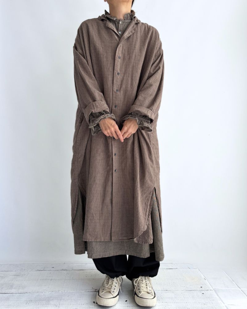 ダディチェックシャツ Gray