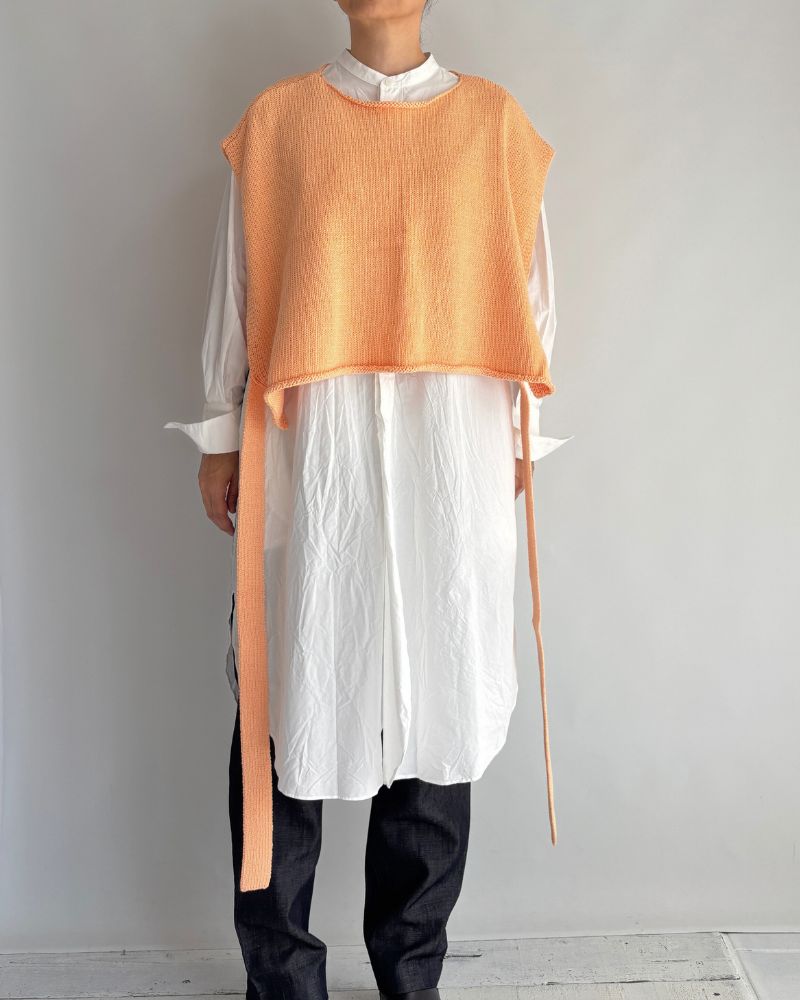 リボンニットベスト Pink