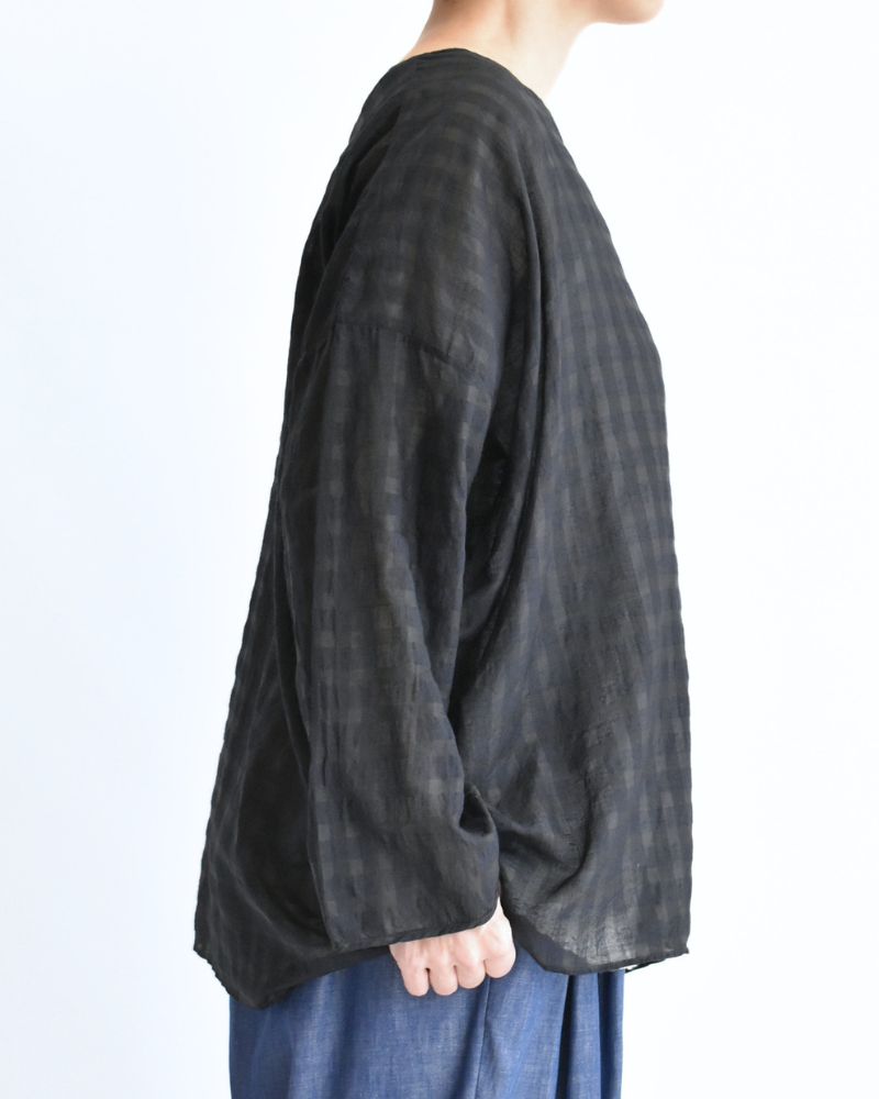 DROP SHOULDER SMOCK Black