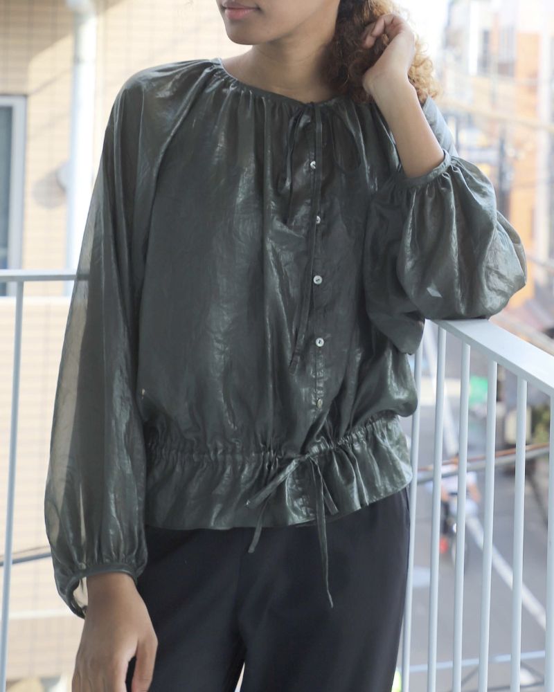 【予約】S/S 8T008 2wayギャザーシャツ（4月）