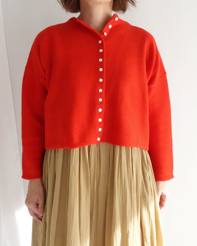 ボトルネックボイルニット Red