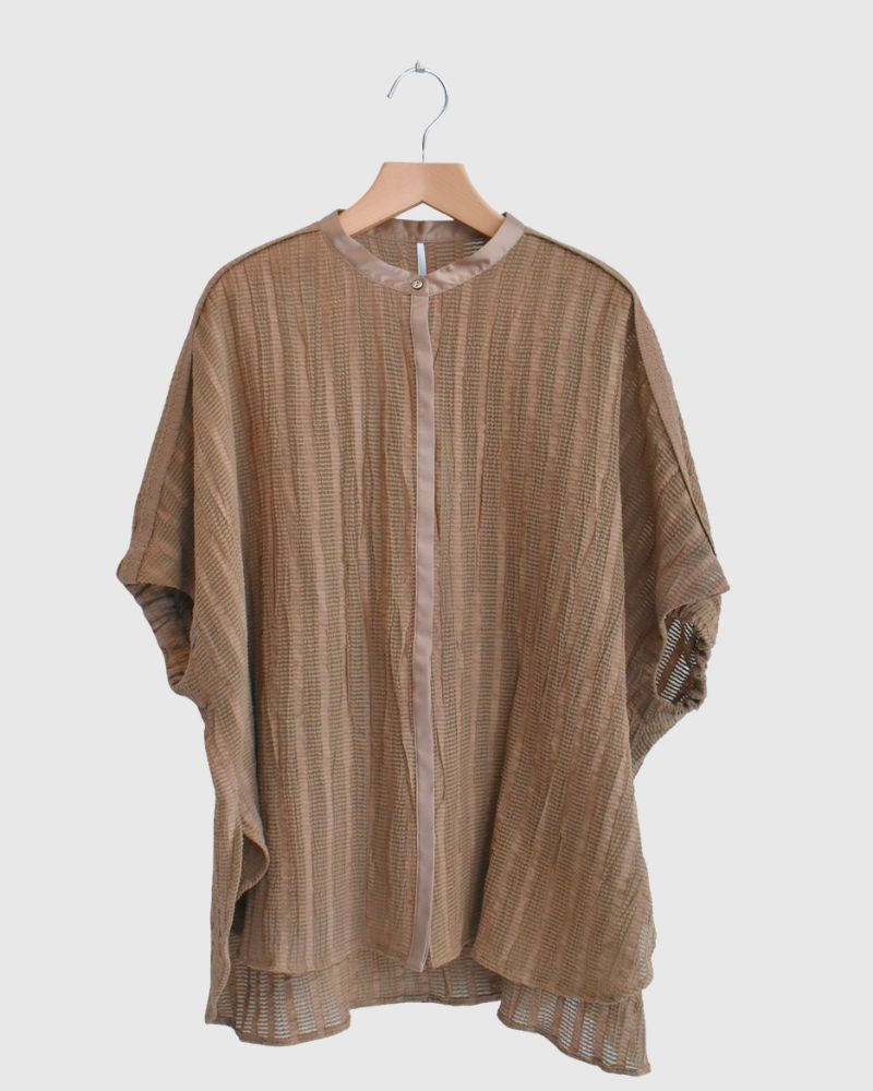 ワイドスクエアブラウス Beige