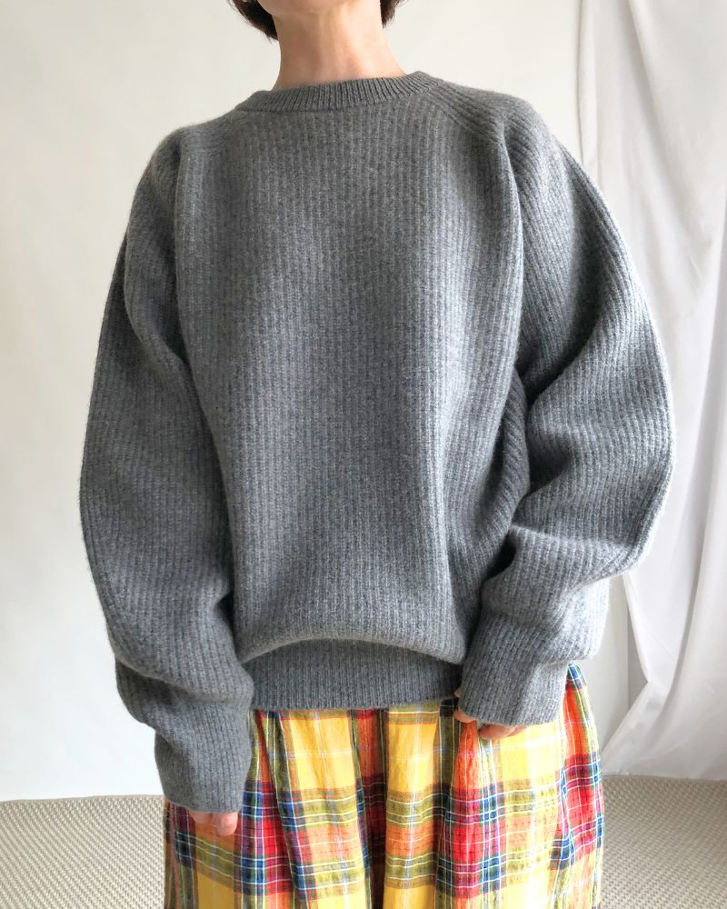 HIGHLAND ローゲージニットプルオーバー Gray