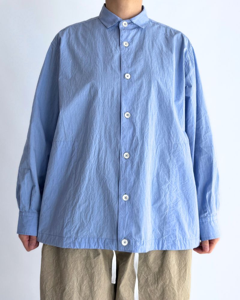 ドロストシャツ Sax