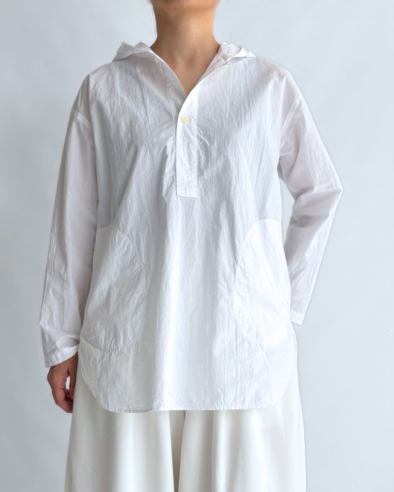 フーディ プルオーバーシャツ White