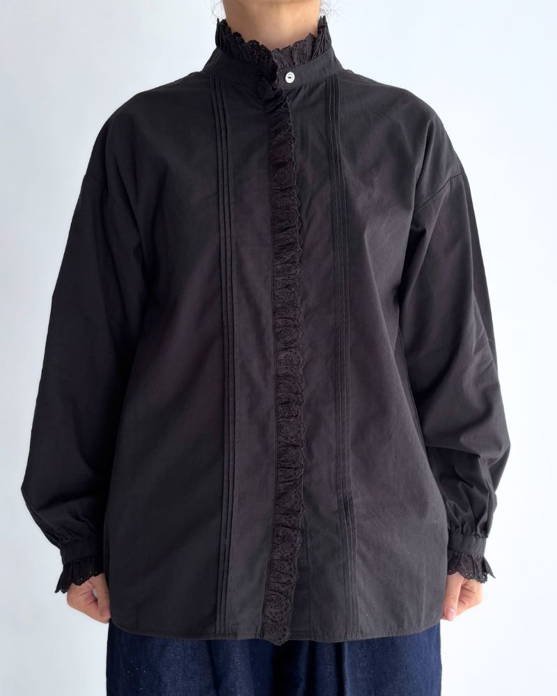 ヴィンテージレースブラウス Black