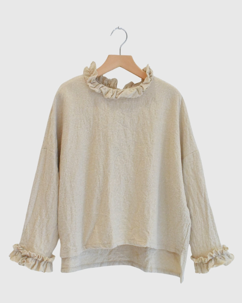 ウールボックスプルオーバー Beige