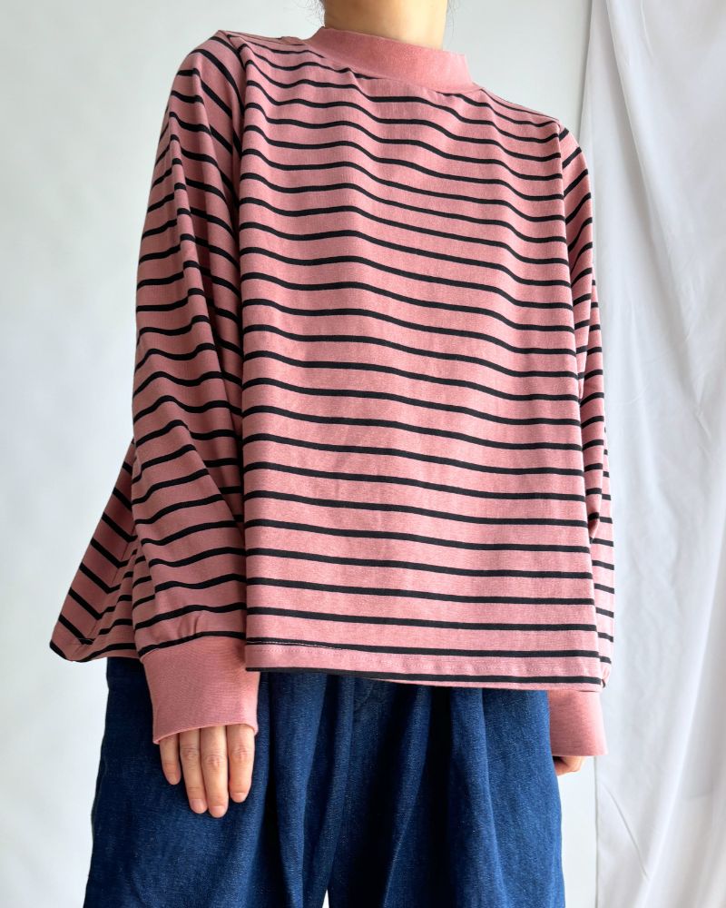 WIDE FLARED BOARDER TOPS 'ANDI' SmokePink