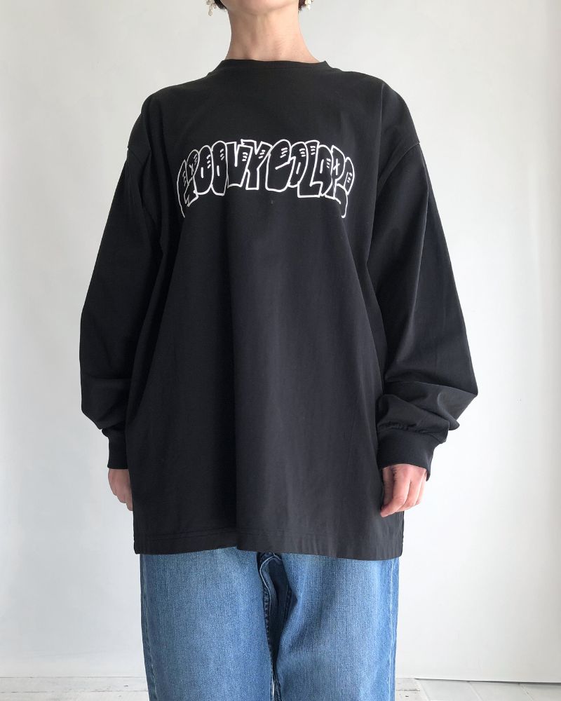 グラフィックロゴ ロングスリーブTee (MENS) Black