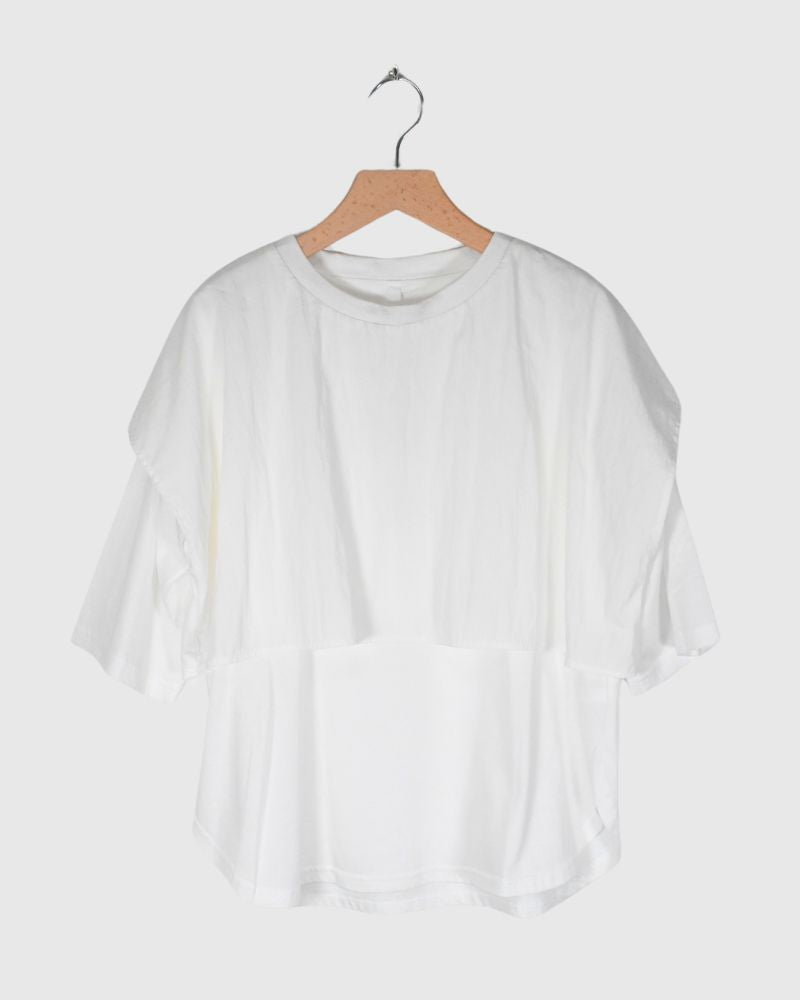 【sale】LAYERED TOPS 'HABOI' White