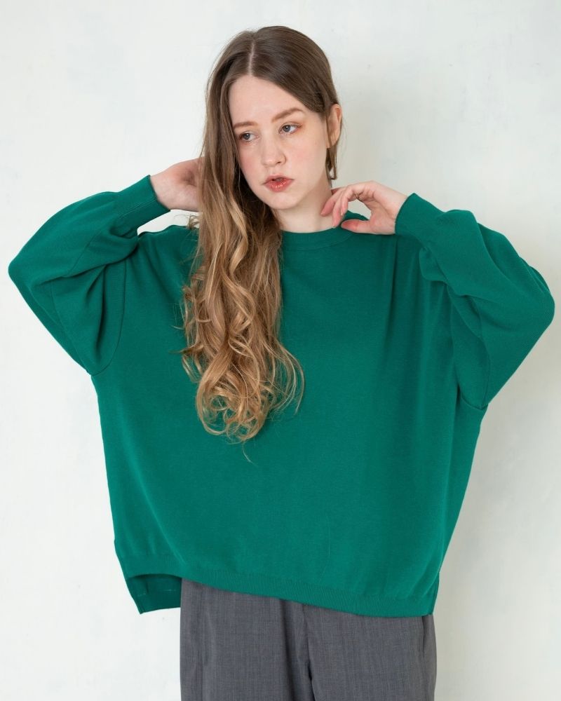 【予約】A/W TT165b コットンでできたニットプルオーバー（8月）
