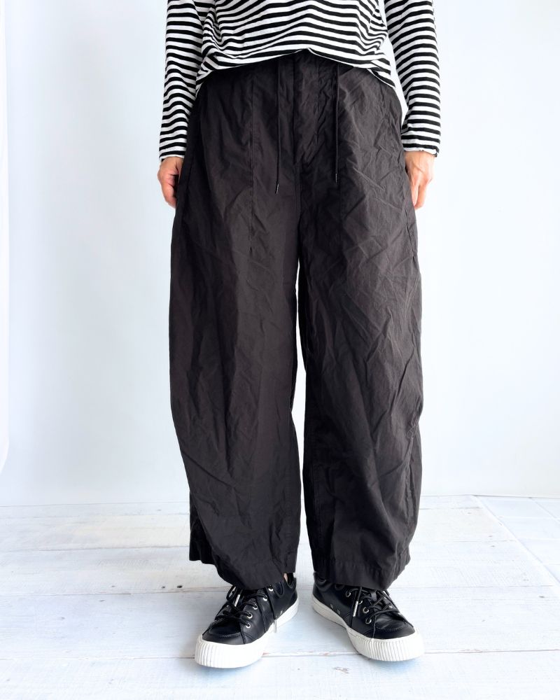 コットンシルクパンツ Black