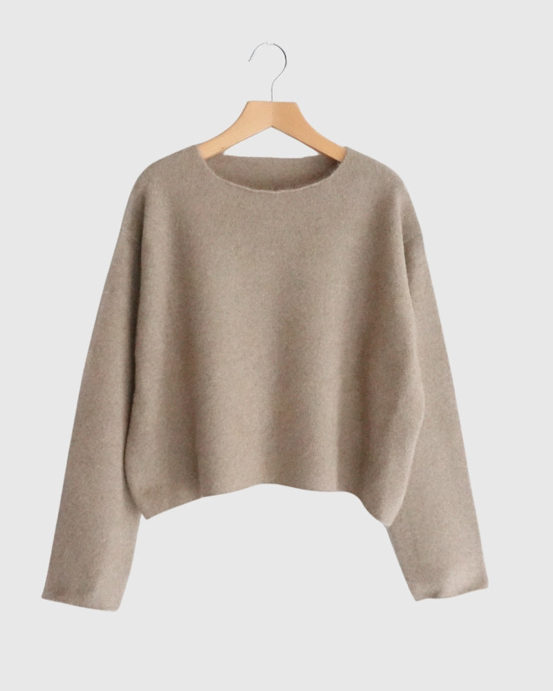 ラクリッチ クルーネックニットプルオーバー 1367045 Natural｜denier｜miel