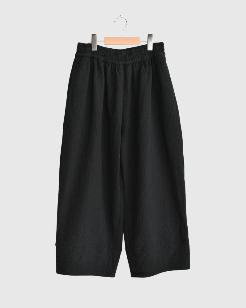 オリジナルランダムストライプキルト ヌーボーパンツ Black