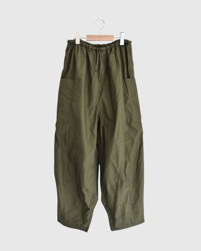 タイプライターコットンパンツ Khaki