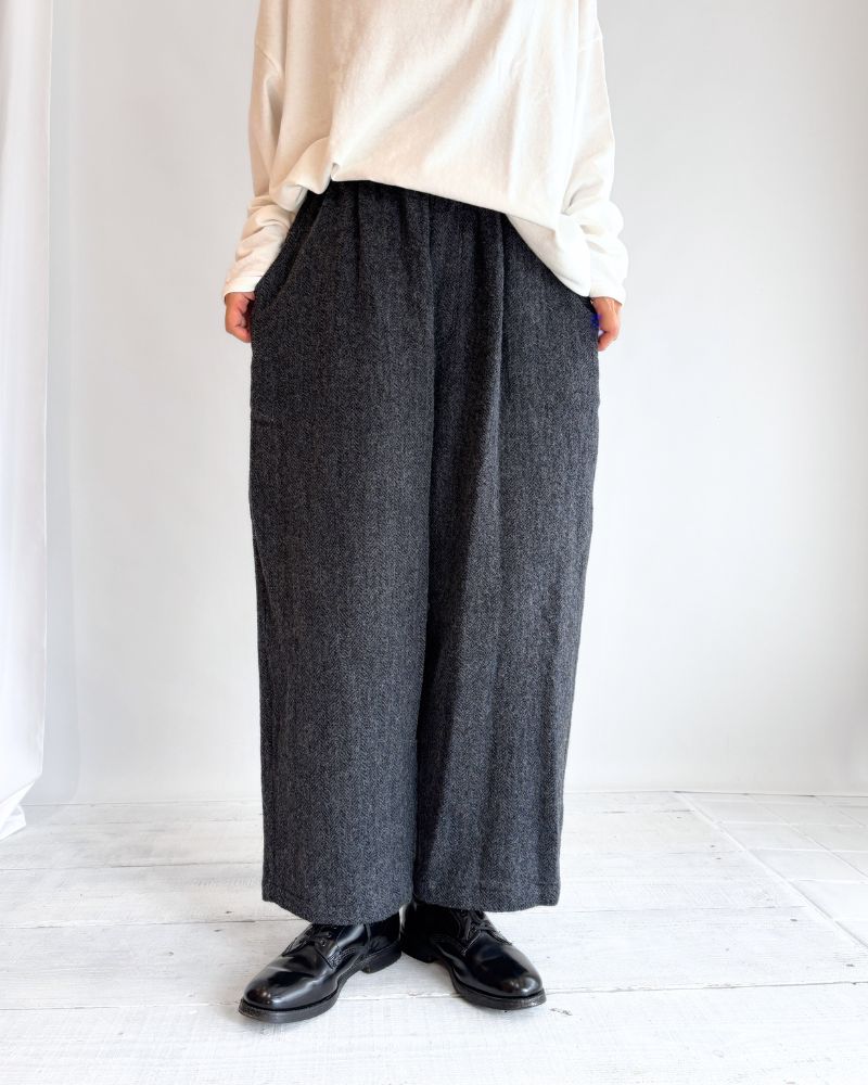 新品✨イチアンティークス ワッシャー ヘリンボーン パンツ シワ加工