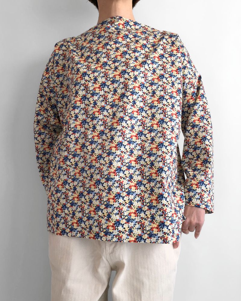 ボートネックブラウス（LIBERTY） Red