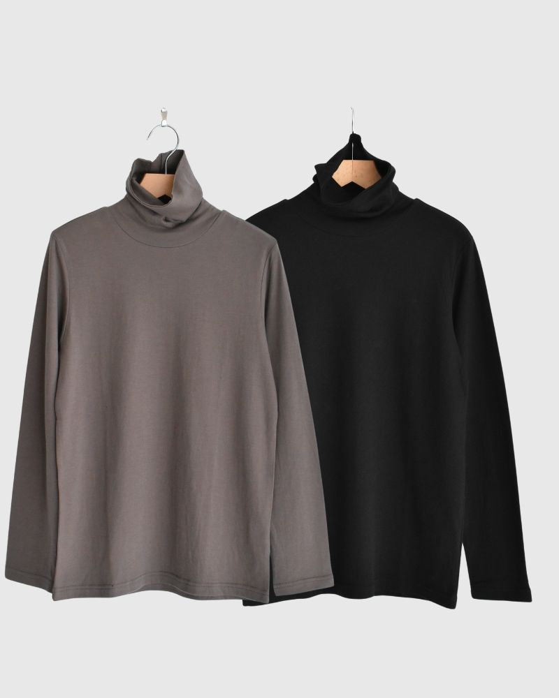 ダブルガーゼ タートルネック