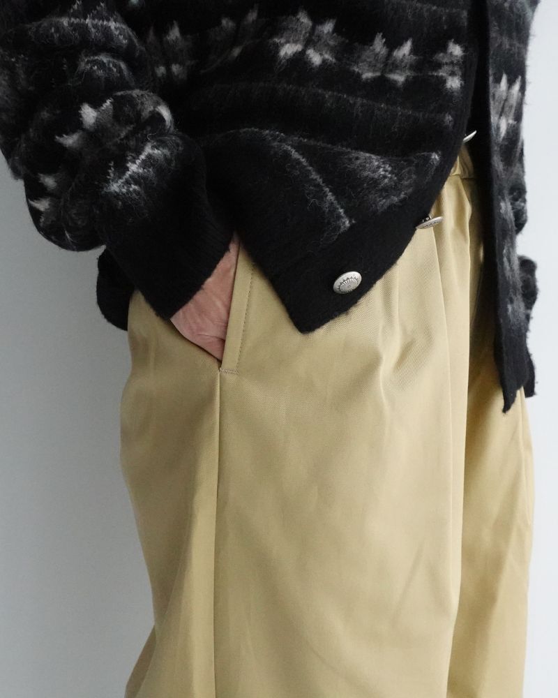 WEST POINT 2TUCK TAPERED EASY PANTS Beige