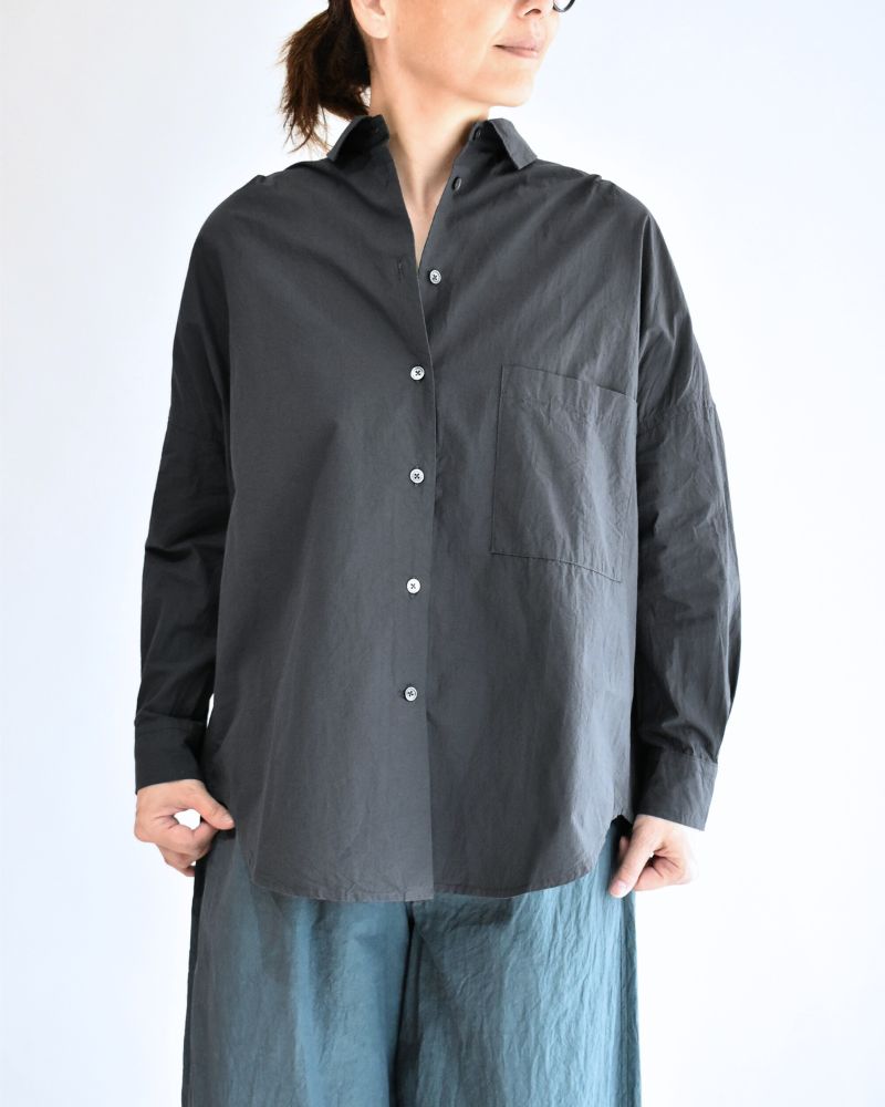 タックコクーンシャツ Gray