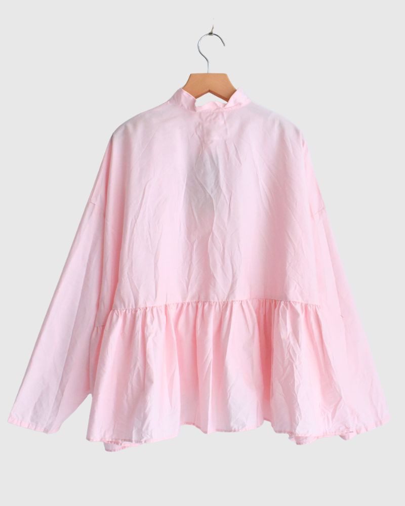 バックギャザーブラウス Pink