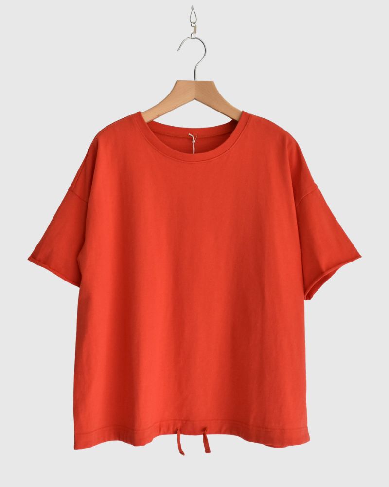 ハーフスリーブ ドロストTシャツ Orange