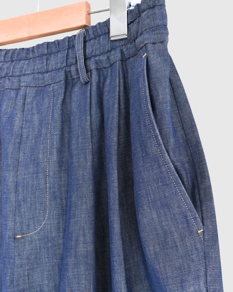 HAKU-DENIM タックパンツ Blue