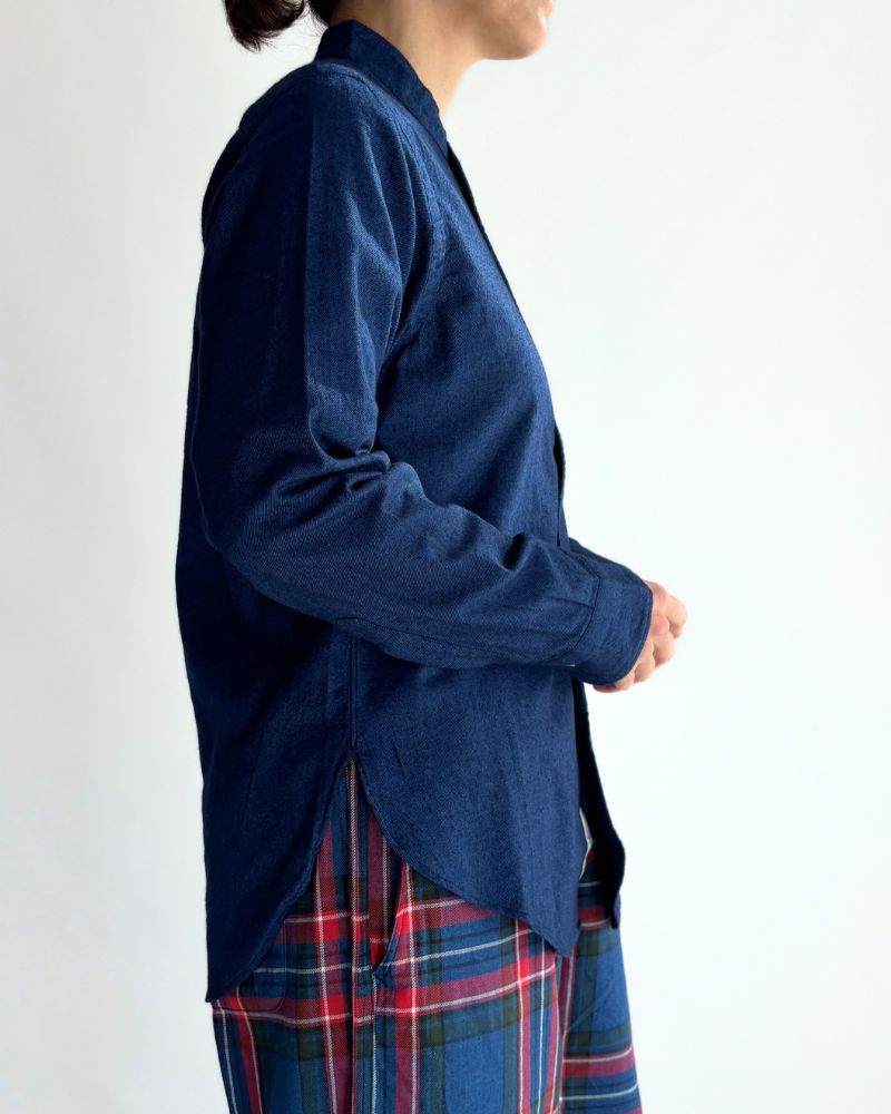 INDIGO クラシックフィットシャツ Indigo